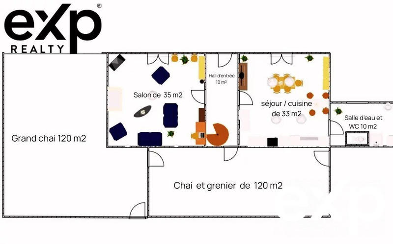 Appartement - 170 m² - 7 pièces