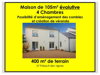 Maison - 105 m² - 6 pièces