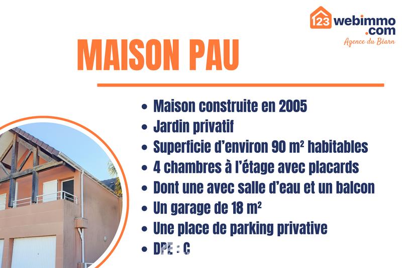 Maison - 90 m² - 5 pièces