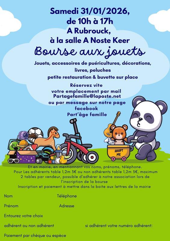 Bourse aux jouets - puériculture