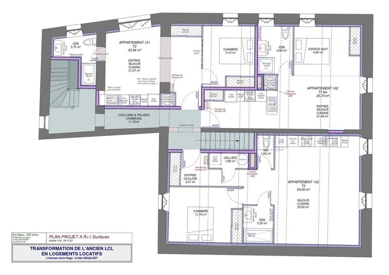 Appartement - 53 m² - 2 pièces