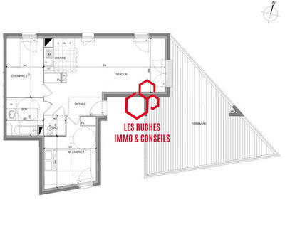 Appartement - 65 m² - 3 pièces