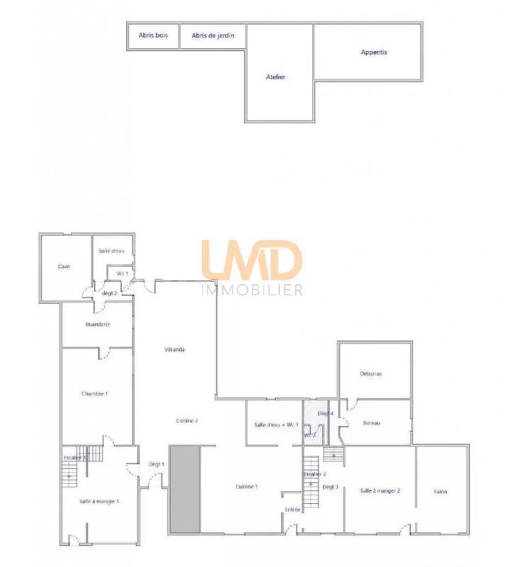 Maison chambre d'hôtes - 250 m² - 17 pièces