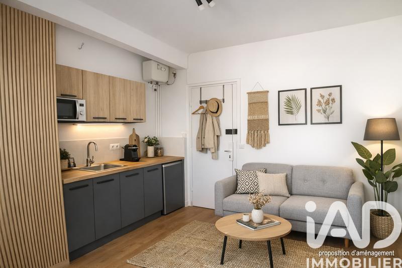 Studio - 9 m² - 1 pièce