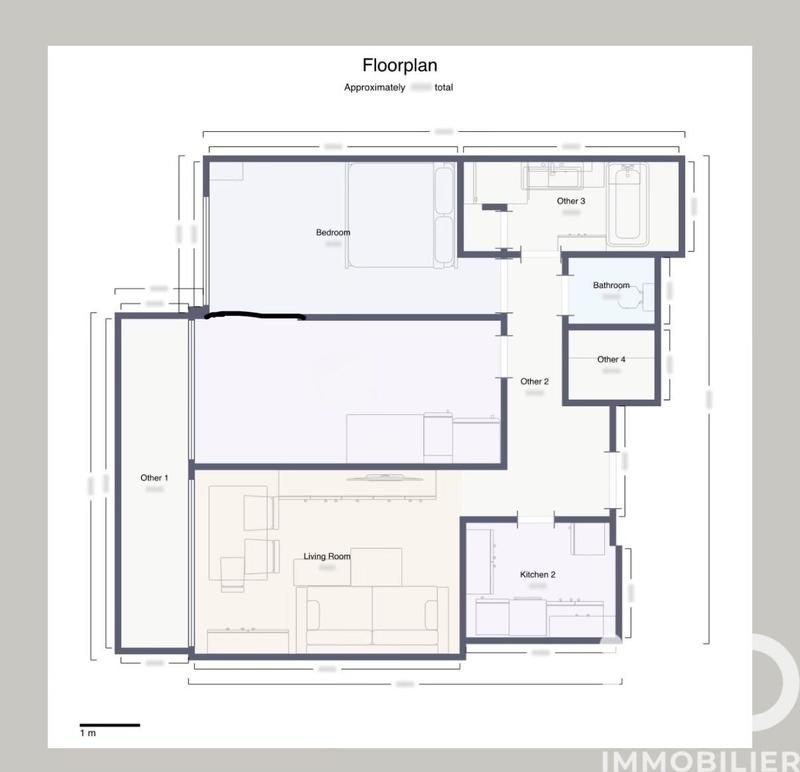 Appartement - 58 m² - 2 pièces