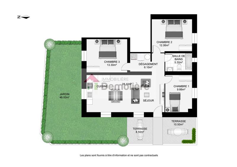 Appartement - 75 m² - 4 pièces