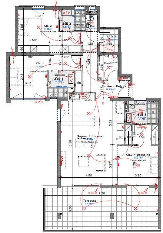 Appartement - 110 m² - 4 pièces