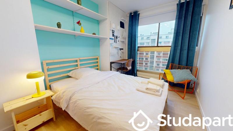 Chambre - 9 m² - 1 pièce