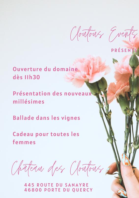 Menu de fête des mères au Château des Cloutous