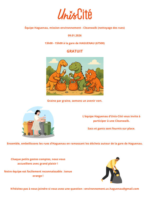 Cleanwalk à la gare de Haguenau
