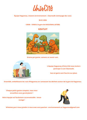 Cleanwalk à la gare de Haguenau