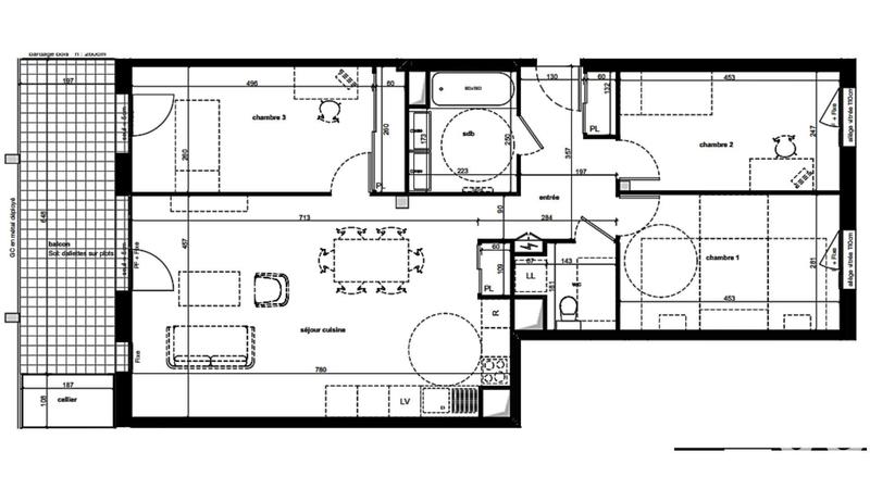 Appartement - 89 m² - 4 pièces