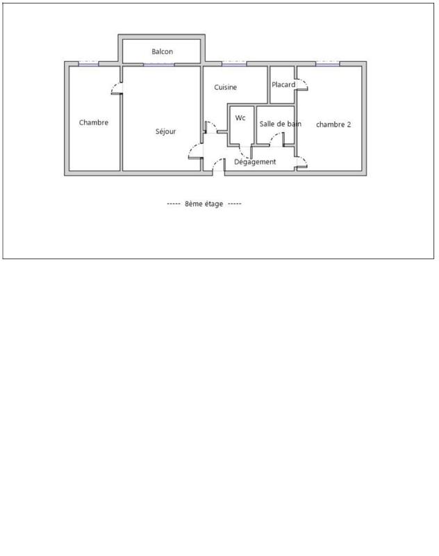 Appartement - 60 m² - 3 pièces