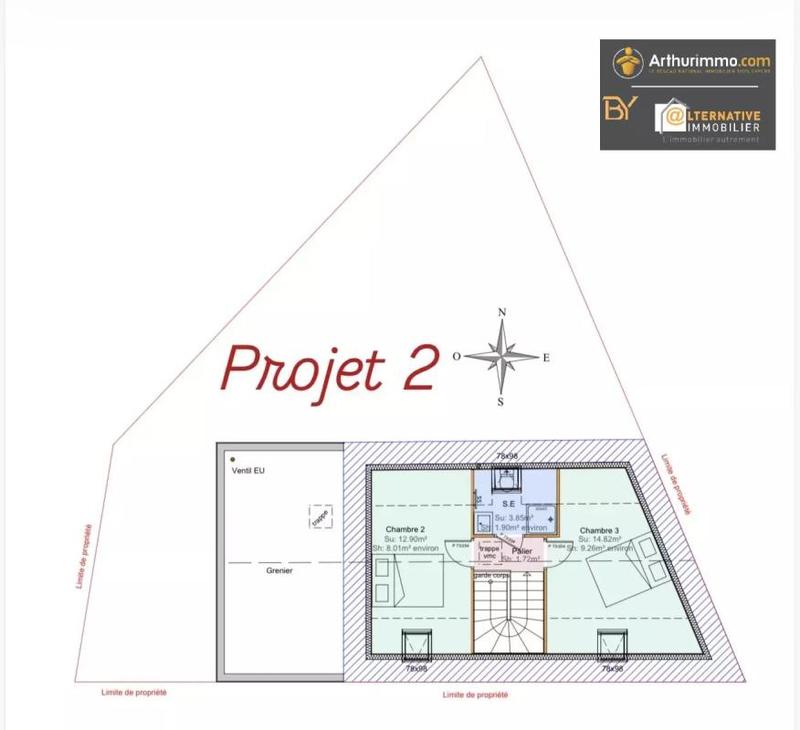 Grange - 100 m² - 2 pièces