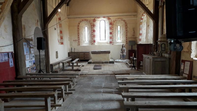 L'église médiévale Saint Sébastien de Méguillaume en Lumières