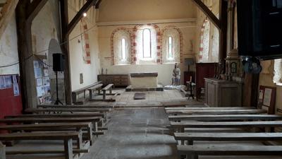 L'église médiévale Saint Sébastien de Méguillaume en Lumières