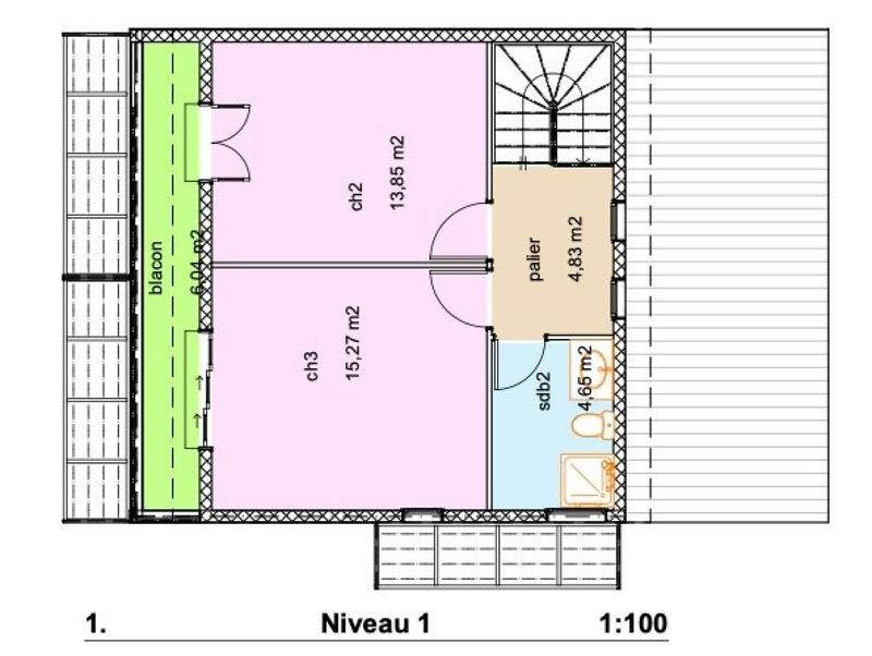 Maison - 90 m² - 4 pièces