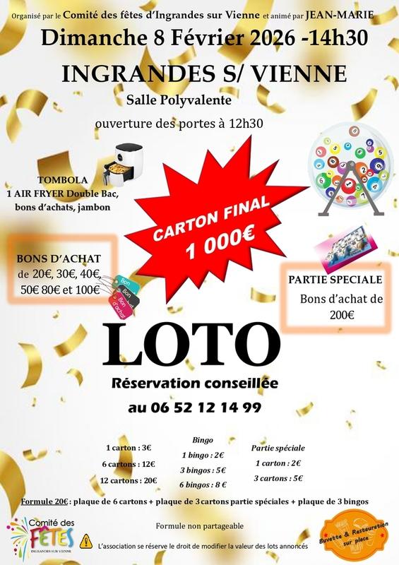 Grand Loto festif et convivial