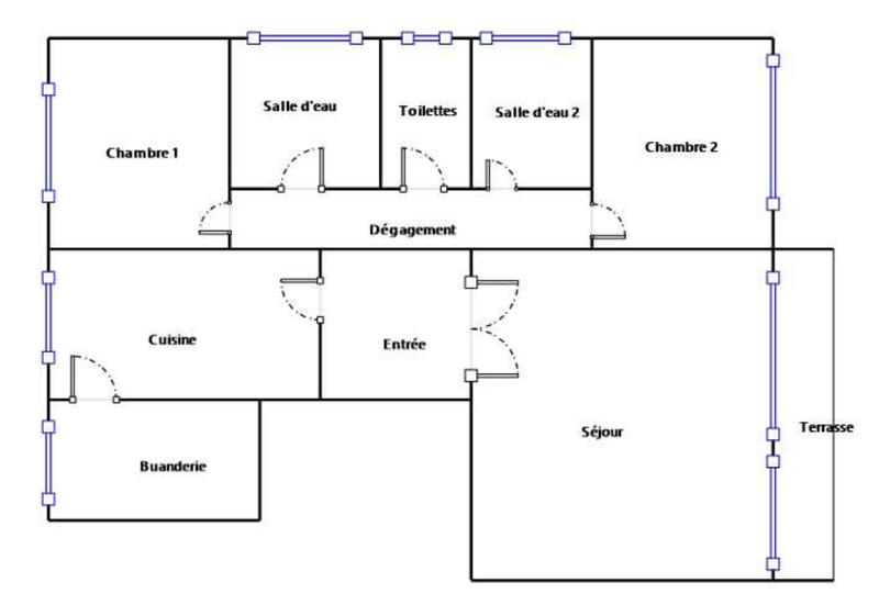 Appartement - 86 m² - 3 pièces