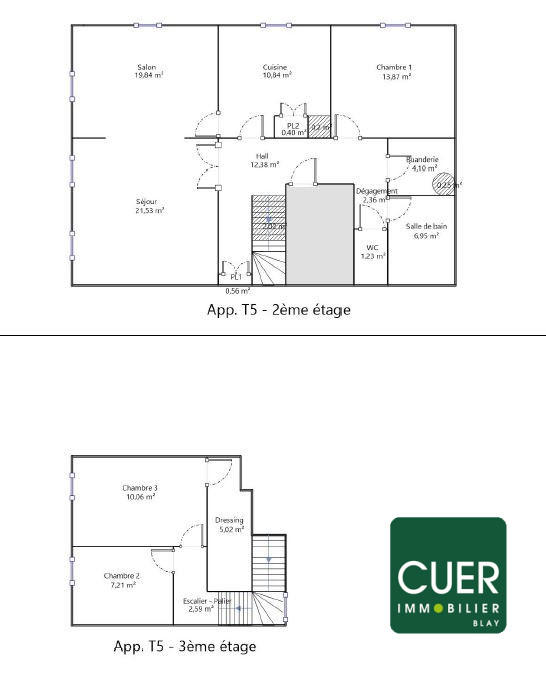 Appartement - 118 m² - 5 pièces