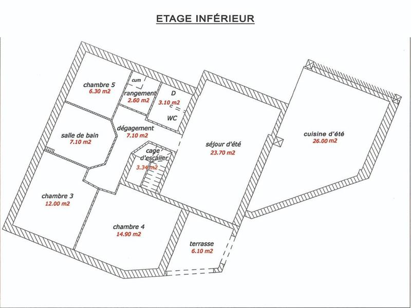 Maison - 185 m² - 6 pièces