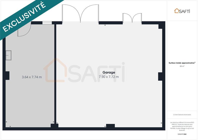 Maison - 90 m² - 2 pièces