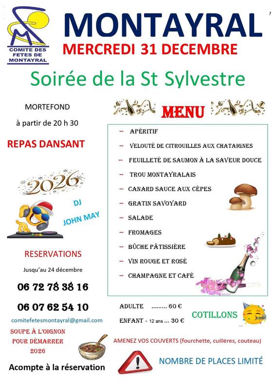 Soirée de la St Sylvestre