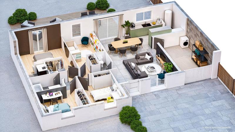 Maison - 105 m² - 6 pièces