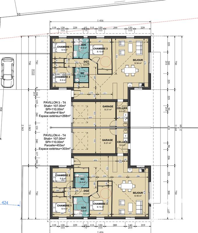 Maison - 107 m² - 4 pièces