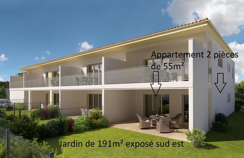 Appartement - 55 m² - 2 pièces