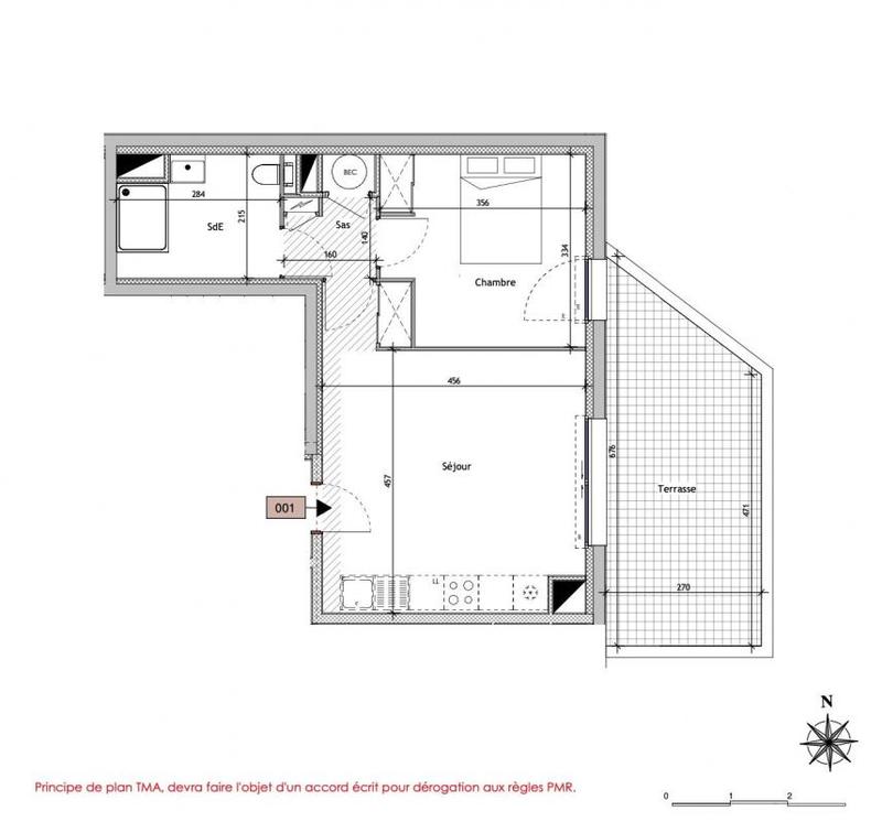 Appartement - 41 m² - 2 pièces