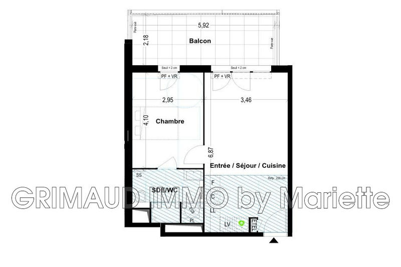 Appartement - 42 m²