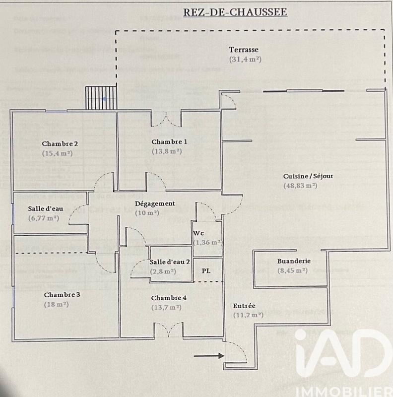 Appartement - 150 m² - 6 pièces