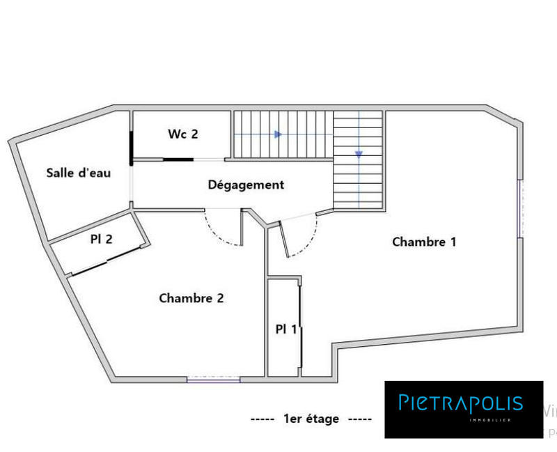 Duplex - 74 m² - 3 pièces
