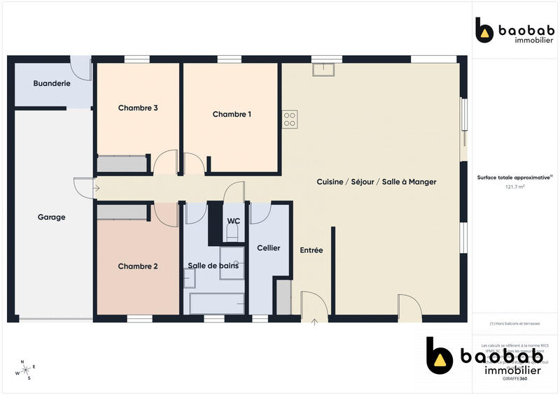 Maison - 99 m² - 4 pièces