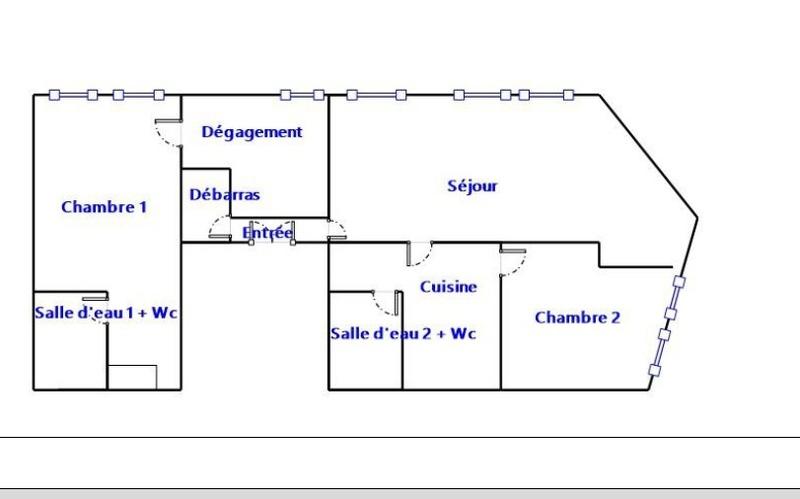 Appartement bourgeois - 90 m² - 3 pièces