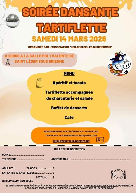 Soirée dansante tartiflette