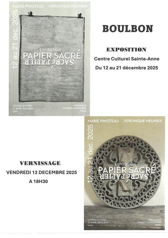 Exposition &quot;Papier Sacré - Sacré Papier&quot;