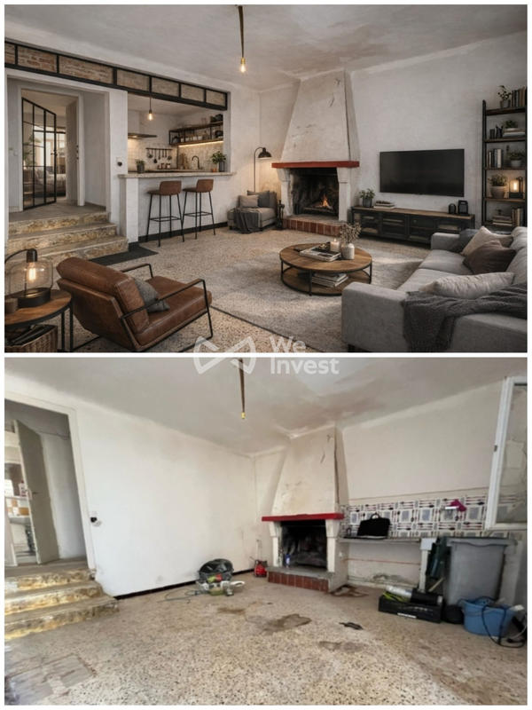 Maison ancienne - 95 m² - 6 pièces