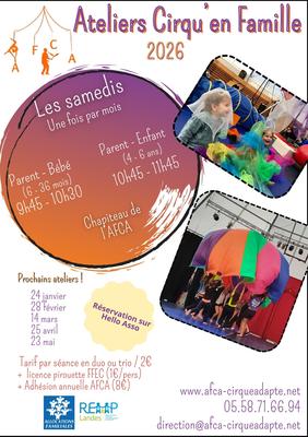 Atelier cirqu'en Familles - Parent/enfant
