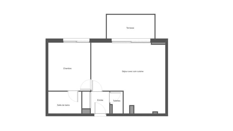 Appartement - 42 m² - 2 pièces