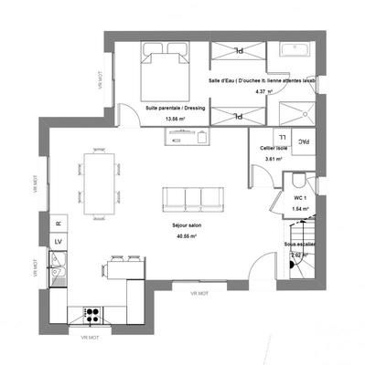 Maison - 112 m² - 5 pièces