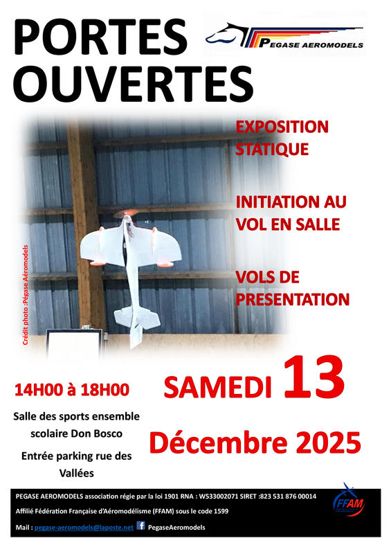 Aéromodélisme Portes ouvertes vol en salle (Indoor)