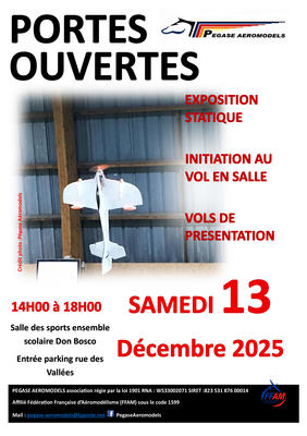 Aéromodélisme Portes ouvertes vol en salle (Indoor)