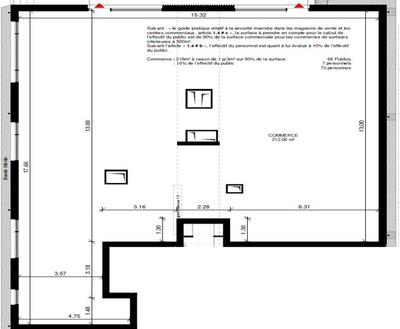 Local commercial - 212 m²