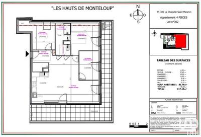 Appartement - 81 m² - 4 pièces