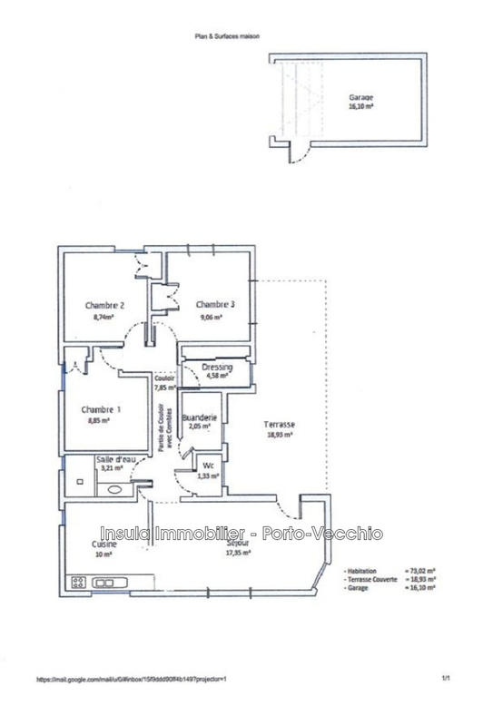 Maison - 73 m² - 4 pièces