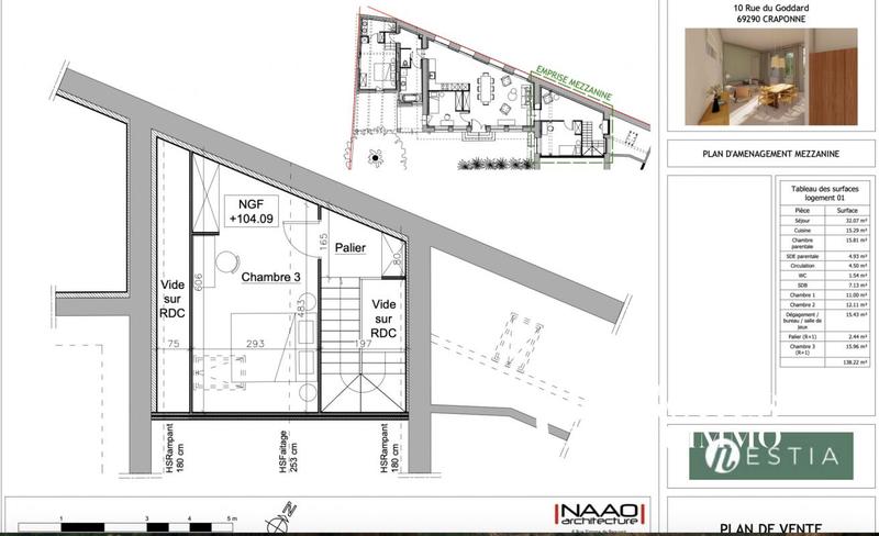 Appartement - 138 m² - 5 pièces