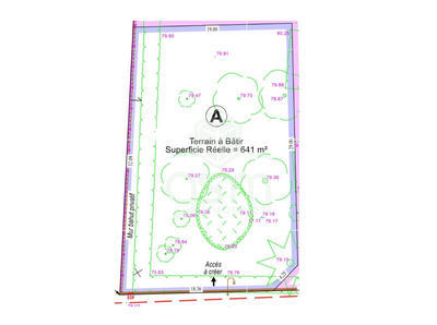 Terrain - 641 m²