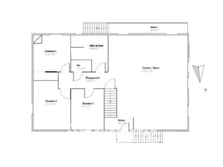 Maison - 102 m² - 5 pièces